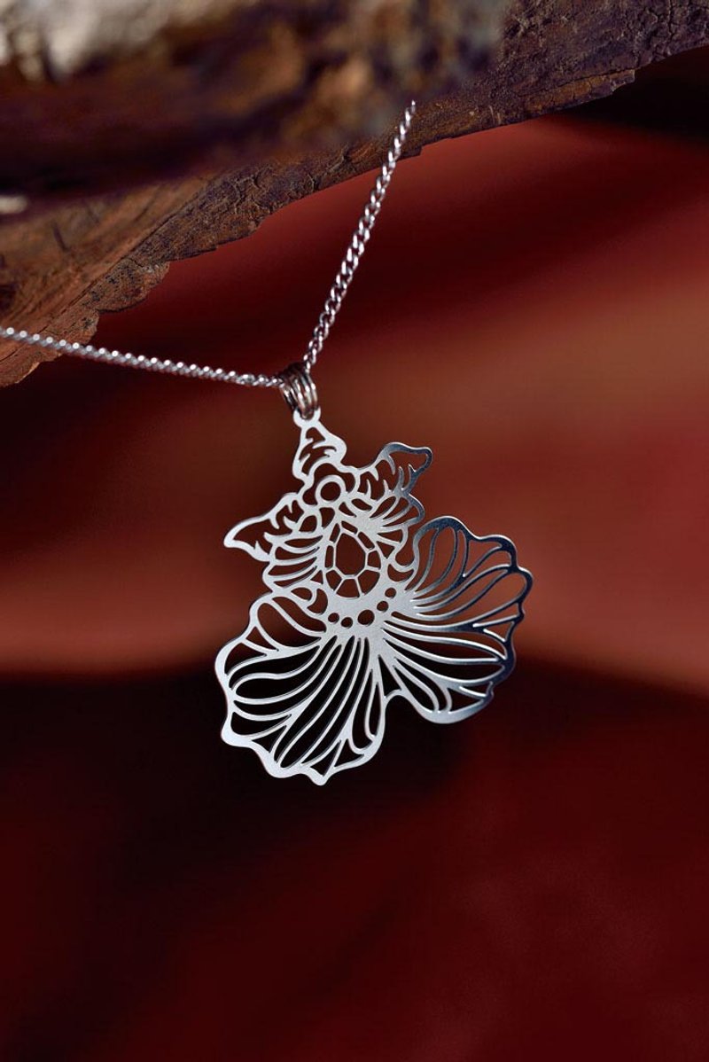 White Steel Pendant Series / Dance Lan / 304 White Steel / Necklace