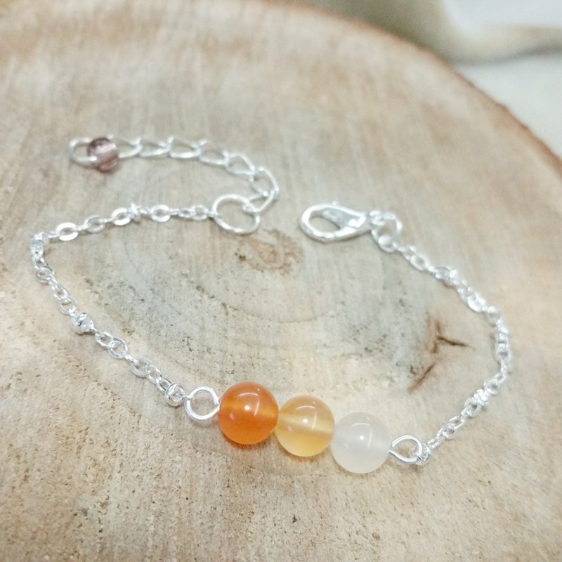 Agate silver plated bracelet