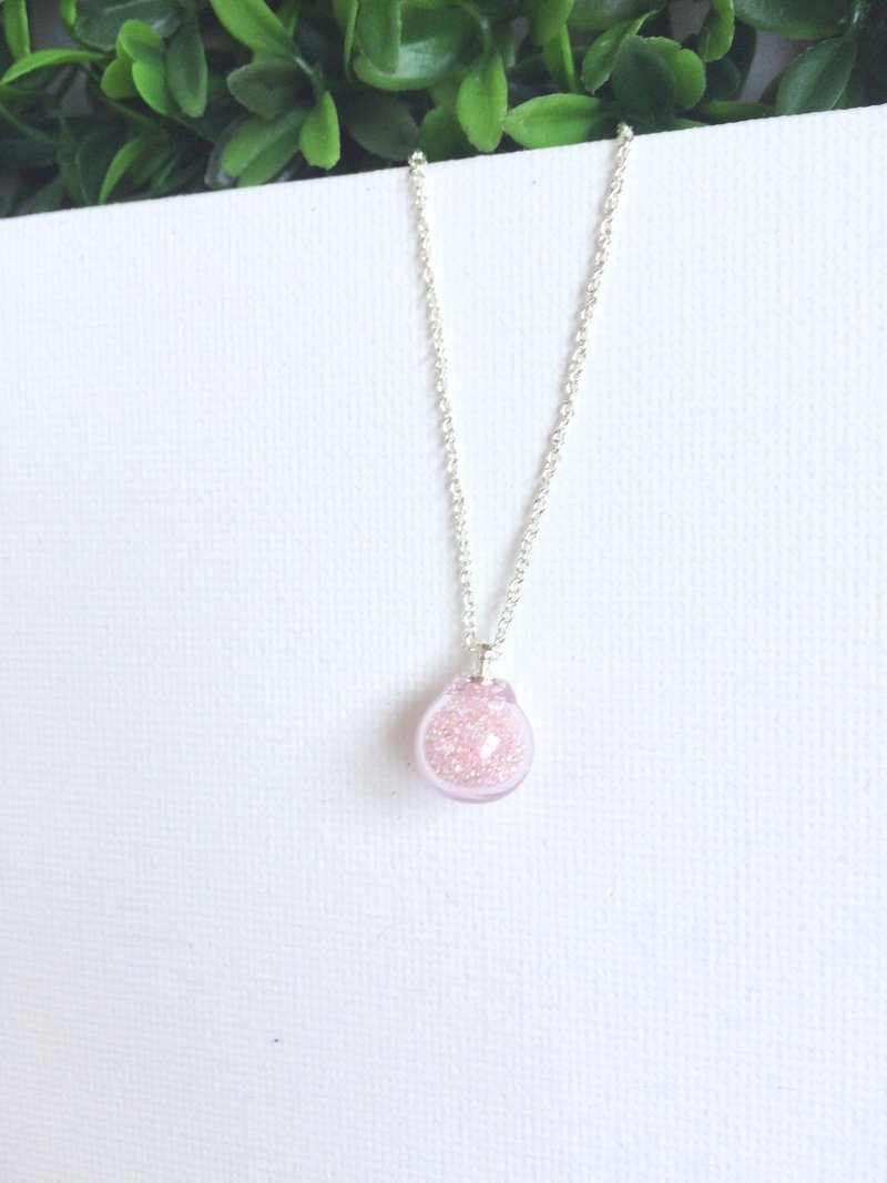 *Haku‧Neko*pink glass beads necklace