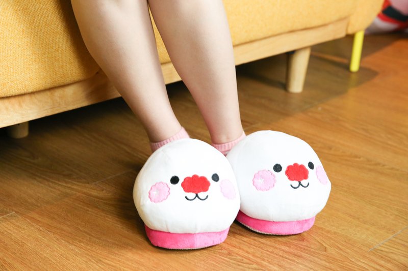 星星兔Sing Sing Rabbit "Happy Rabbit Feet" 饅頭兔大頭拖鞋 - 其他 - 其他材質 白色