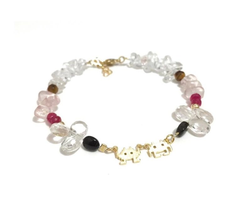 Pretty Mixed Natural Stone Bracelet