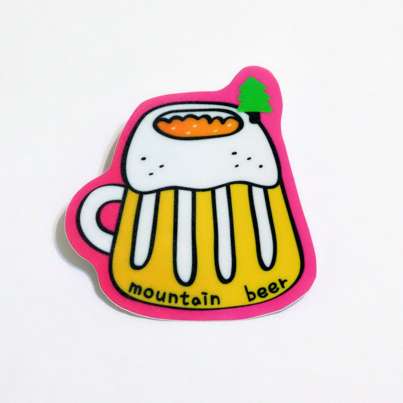 Afternoon tea party: Hill beer waterproof stickers
