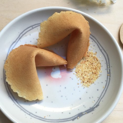 【天天幸运饼】幸运签文~手工现烤幸运饼干 香蒜风味 fortune cookie