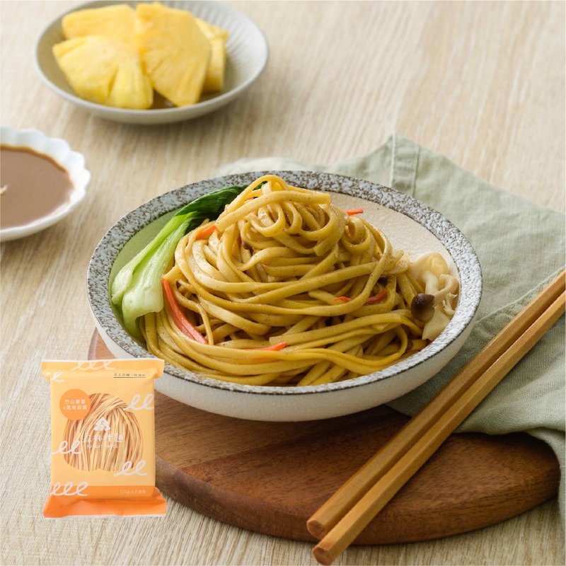 【森林麵食】竹山番薯乾麵X風味麻醬(4包)