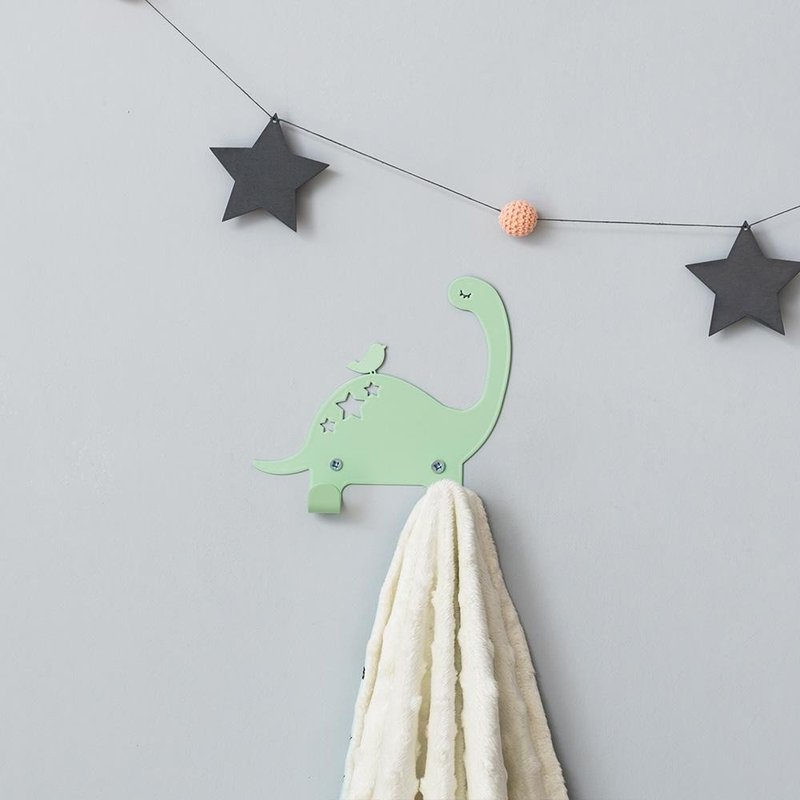 Dragon and bird hook (mint green)