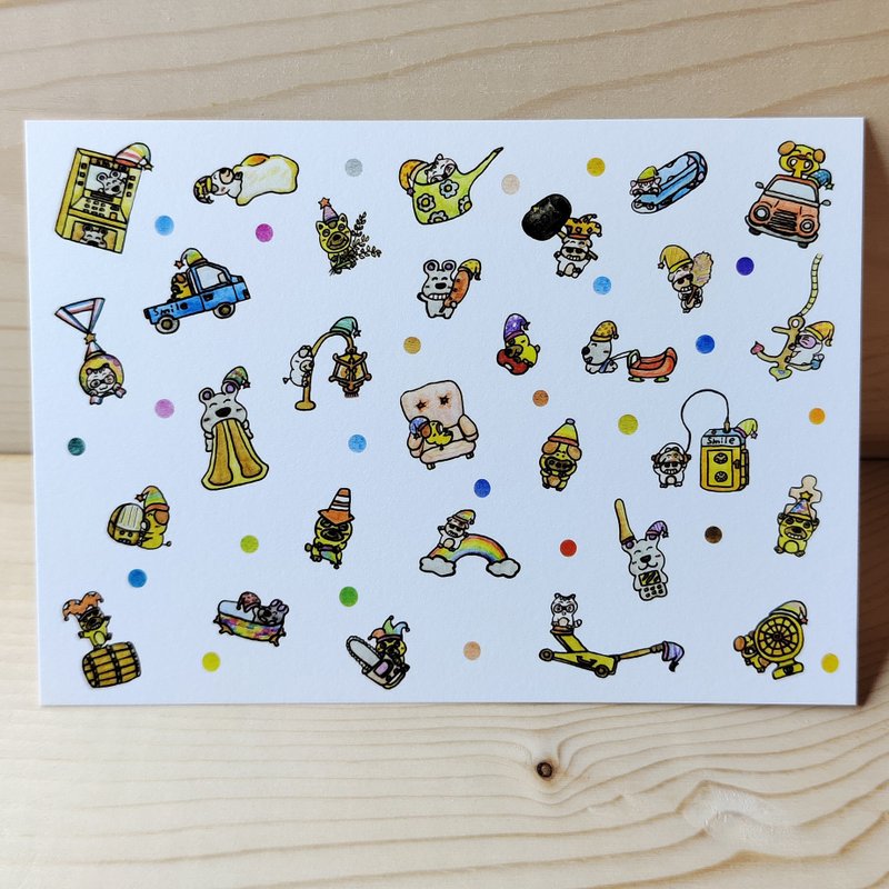 Happy Birthday every day (September birthday series) / Smile Hello Hello Illustration Log Postcard