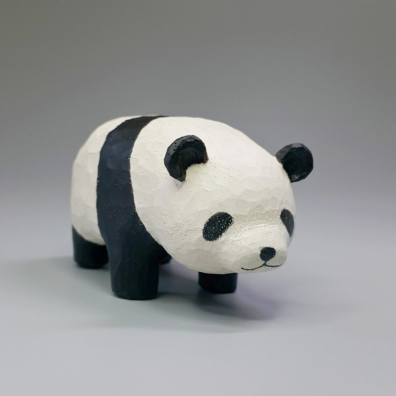 Panda bear (wood carving art)