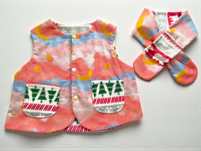 雪地熊熊夢 - 男/女童外套 - 棉.麻