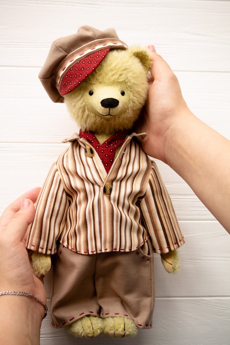 DIY teddy bear sewing pattern pdf with clothes pattern - 手工藝教學/工具書 - 其他材質