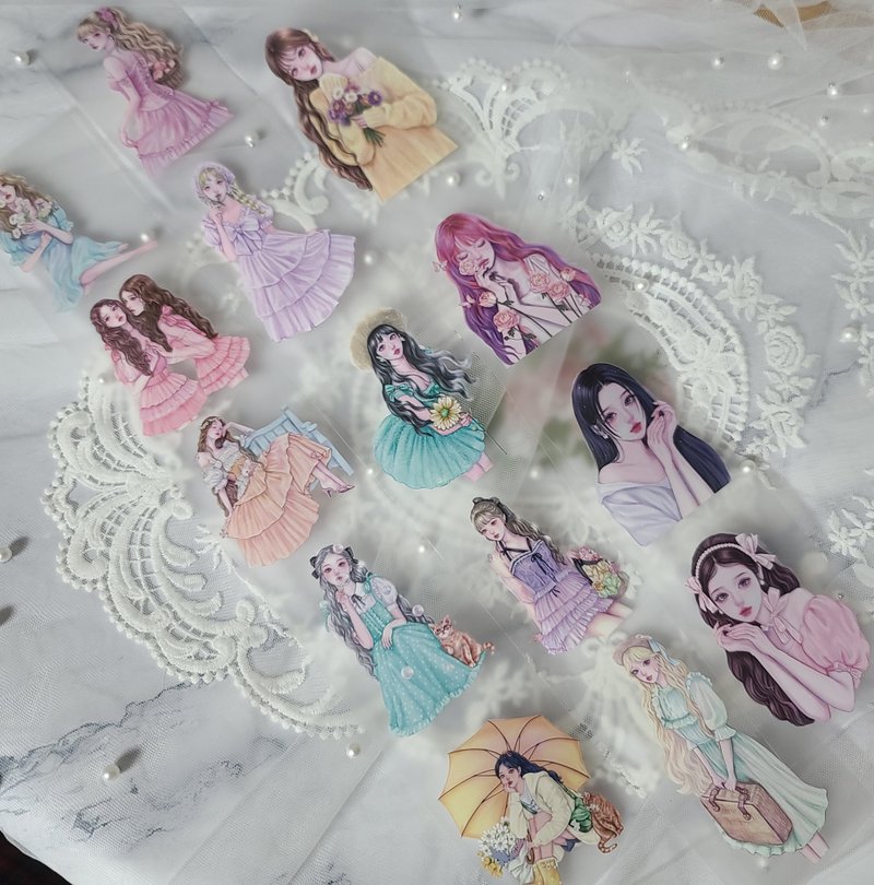 separate cut/songbly character PET 14 types - 紙膠帶/和紙/PET - 其他材質 多色