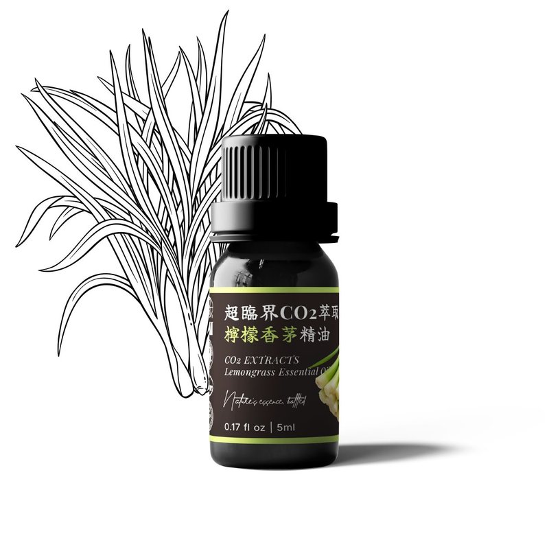 【卡佛香】超臨界CO2萃取檸檬香茅精油 - 香氛/精油/擴香 - 玻璃 黑色