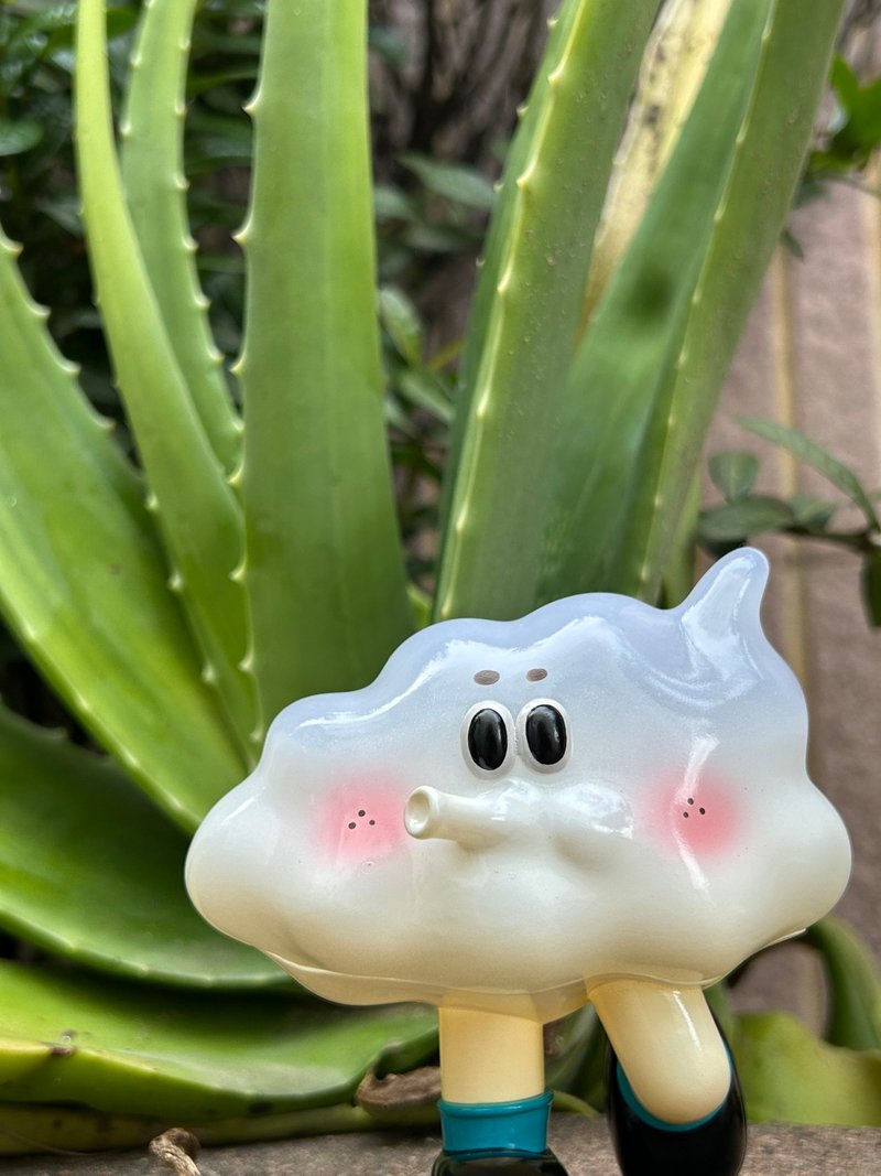 喇叭雲 軟膠公仔 - 公仔/玩偶 - 塑膠 白色