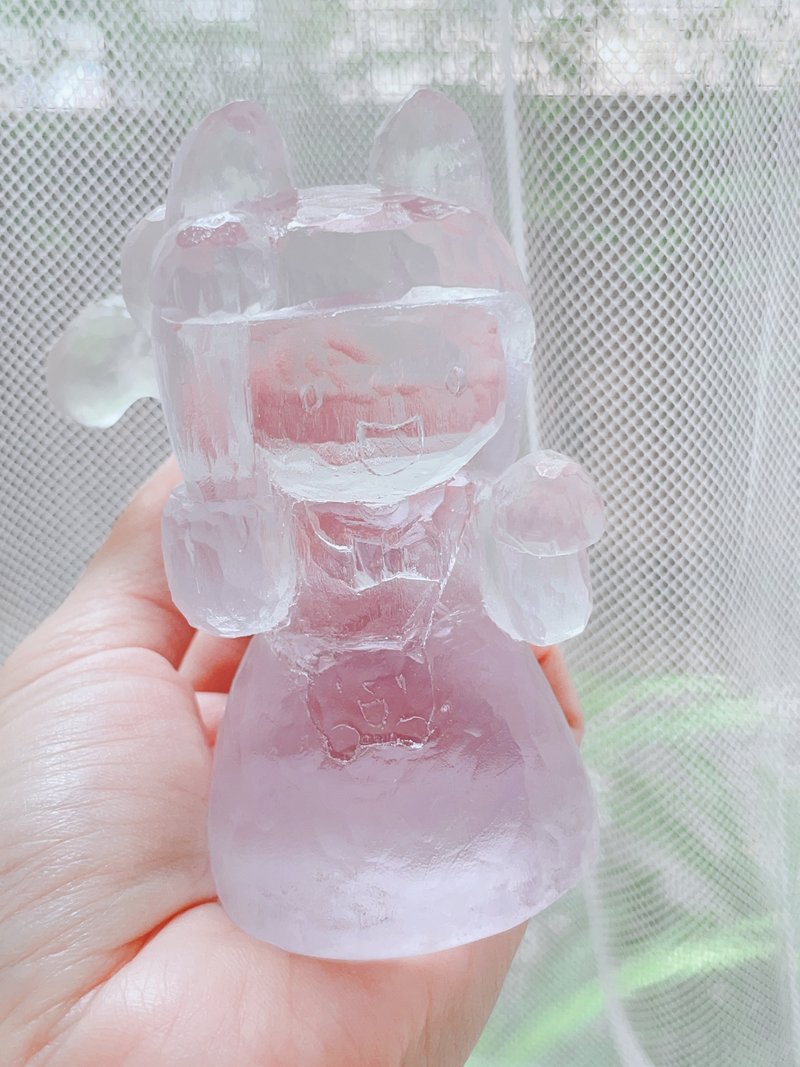 Crystal Clear Lucky Cat Pao | Art Toy - 擺飾/家飾品 - 樹脂 透明