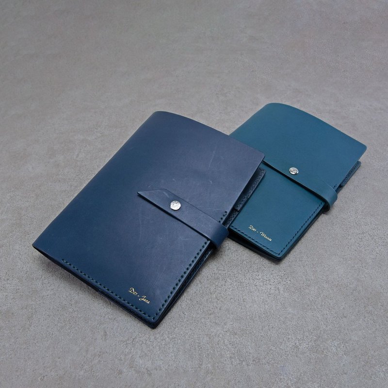 筆記本 手帳 皮革手札 A5活頁 牛皮 - 筆記本/手帳 - 真皮 多色