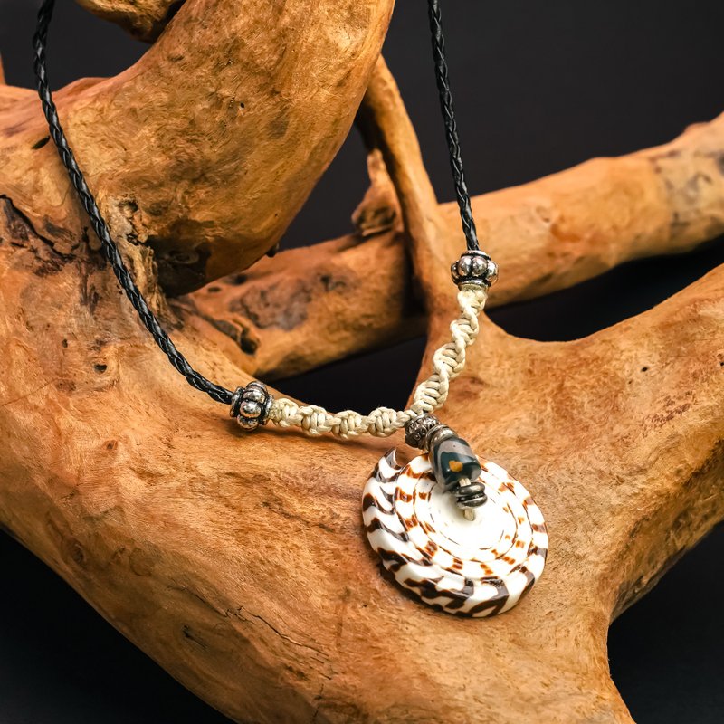 【原風藝站】排灣族星月芋螺項鍊 | 原住民 族服 台灣印象 - 項鍊 - 貝殼