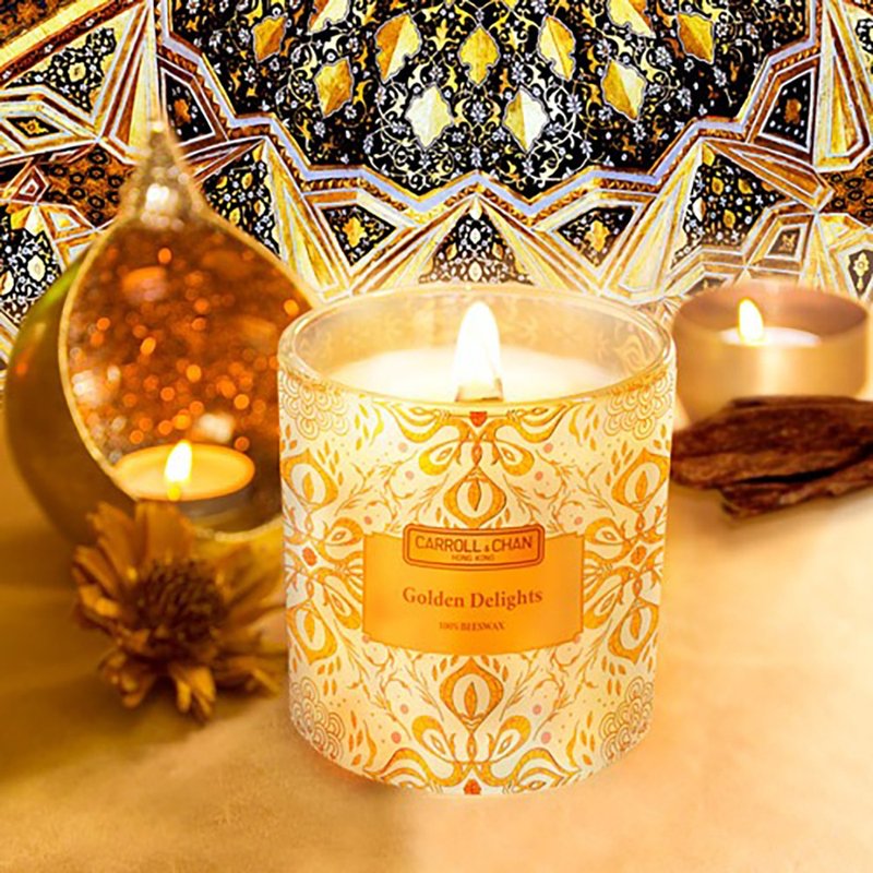 Golden Delight Beeswax Jar Candle