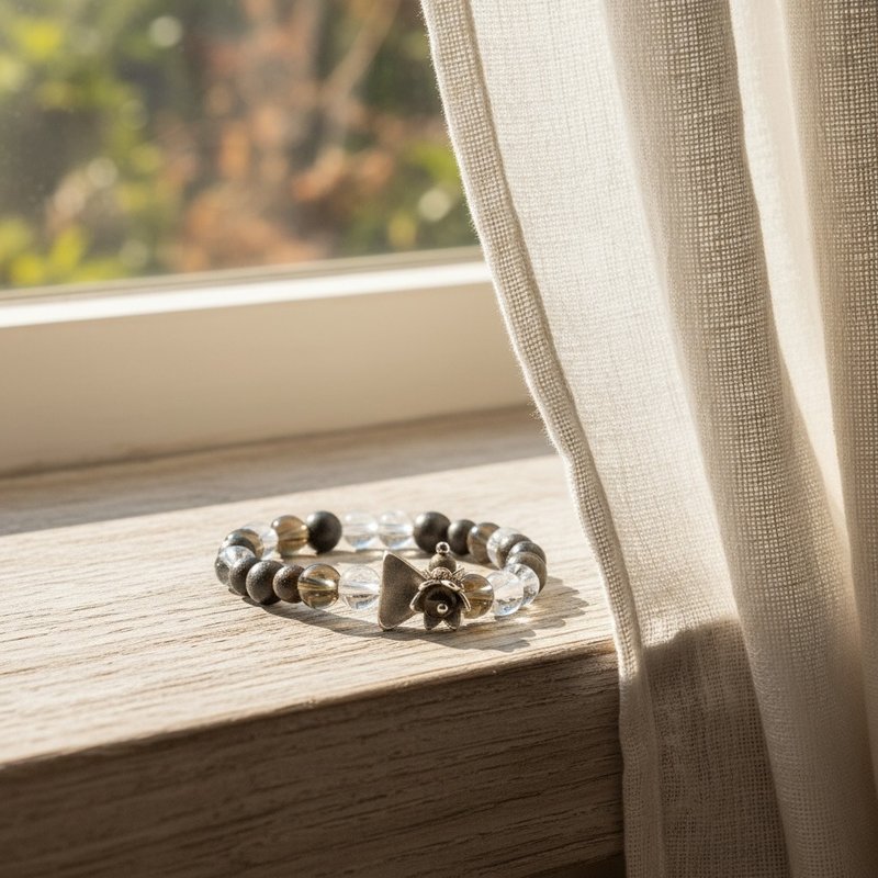 山語之心 綠奇楠沉香木串設計手錬款 - 項鍊 - 木頭 咖啡色