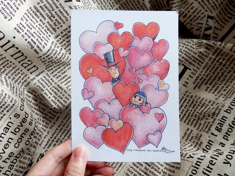 【Alice in the wonderland】Alice and the Mat Hatter postcard
