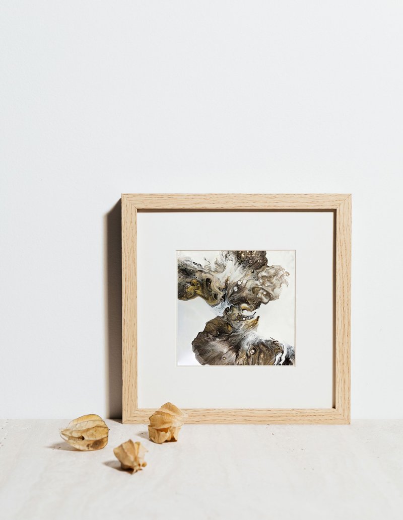 方圓雕塑 - 壓克力流動畫材料包 I 二幅畫作DIY體驗組 - C色系 - 插畫/繪畫/寫字 - 顏料 咖啡色