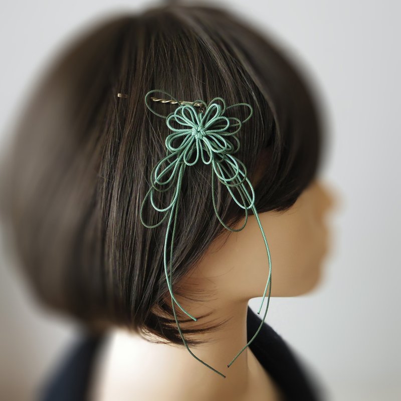 ヘアピン 歩み、おだや - 髮夾/髮圈 - 其他金屬 綠色