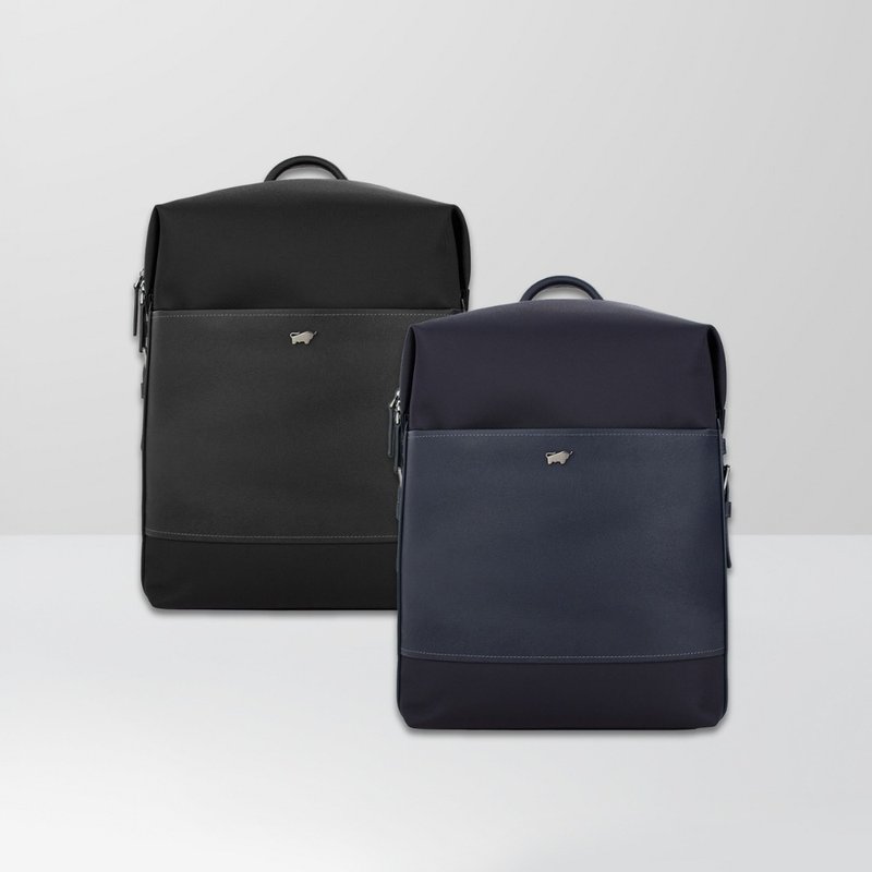 【免費升級送禮包裝】尼爾-C 後背包-黑色/深藍色/BF574-73 - 後背包/背包/書包 - 其他材質 多色