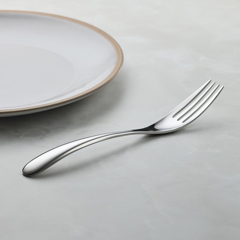 日本山崎金屬 - HOME FESTA系列 - 不鏽鋼叉  (183 mm) - 刀叉/湯匙/餐具組 - 其他金屬 銀色
