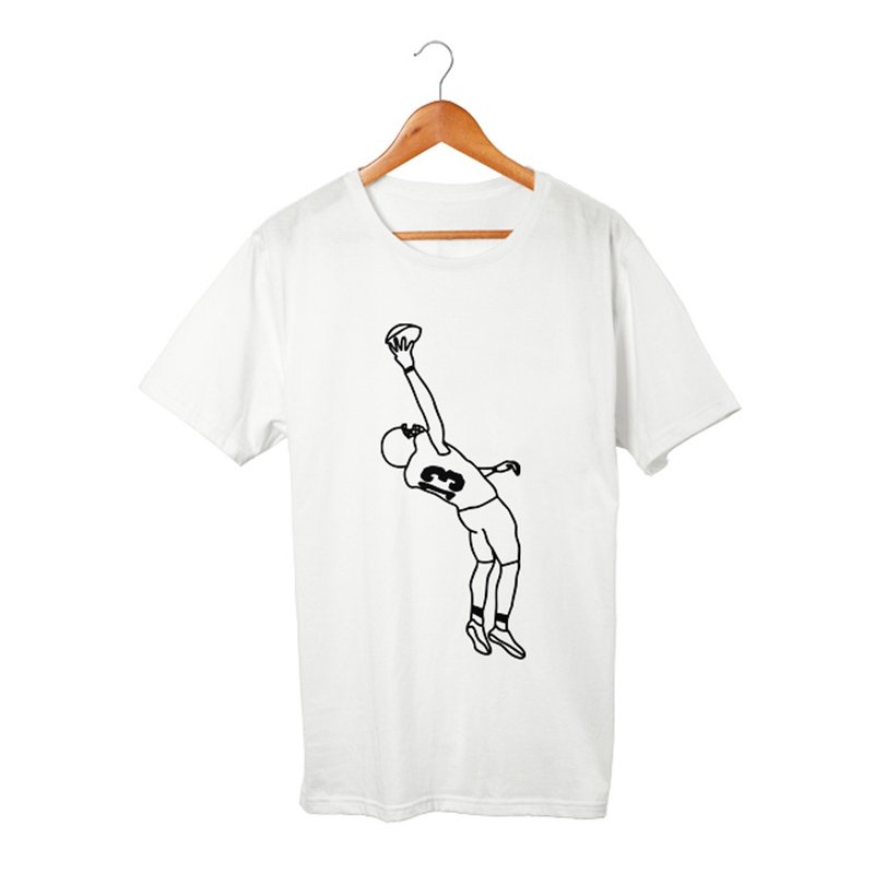 American Football T-shirt - Men's T-Shirts & Tops - Cotton & Hemp White