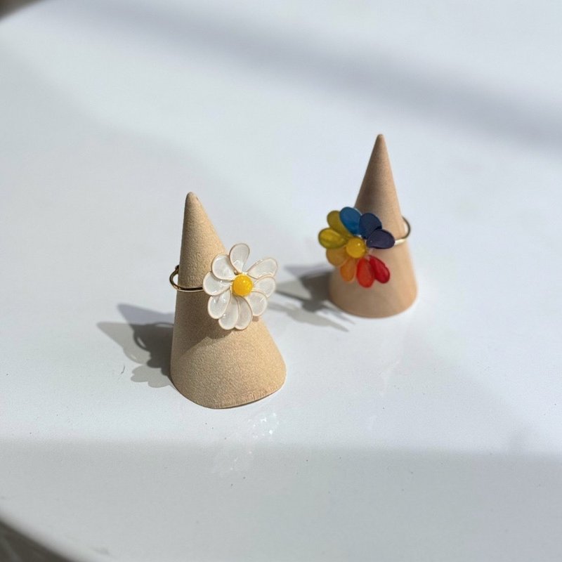 訂製轉轉小雛菊 - 戒指 - 樹脂