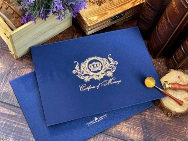 結婚書約//藍色‧皇室藍//套裝 珍藏組 - 結婚書約 - 紙 藍色