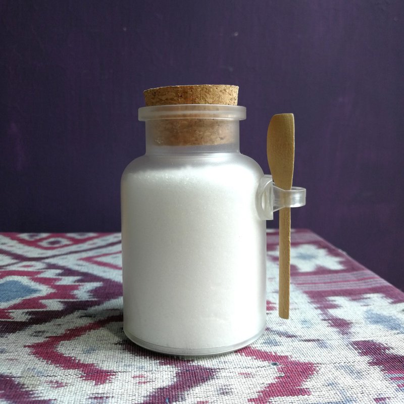 Anhydrous Citric Acid 200g - Shampoo Runner House Sambo Cork Bottle with Wooden Spoon