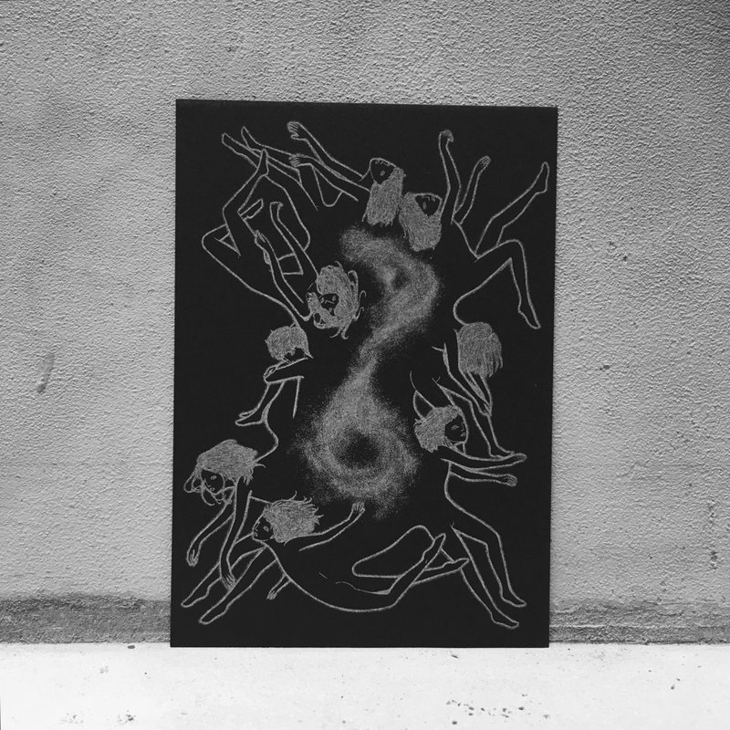 Midway away from black and white postcards