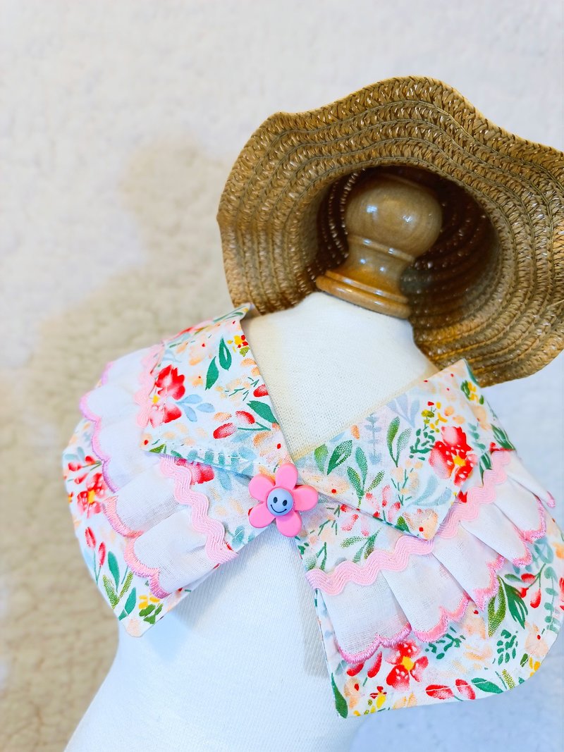 Summer Aloha 夏老威恤衫造型頸飾 寵物 貓犬 狗狗 頸項 collar - 寵物衣服 - 棉.麻 紅色