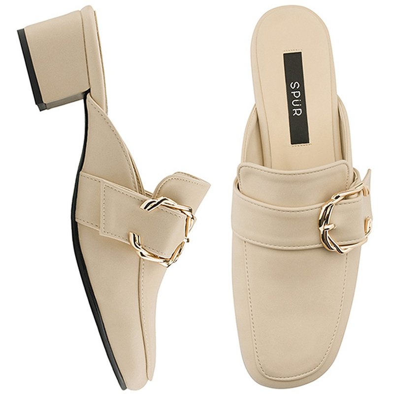 Pre-Order SPUR Twisted buckle bloafer OS9082 Beige