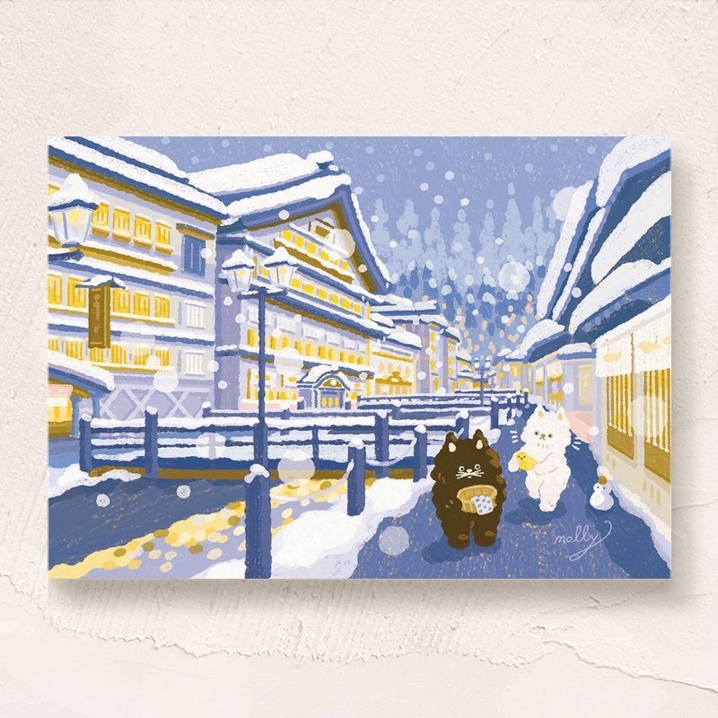 postcard-銀山溫泉 - 卡片/明信片 - 紙 多色