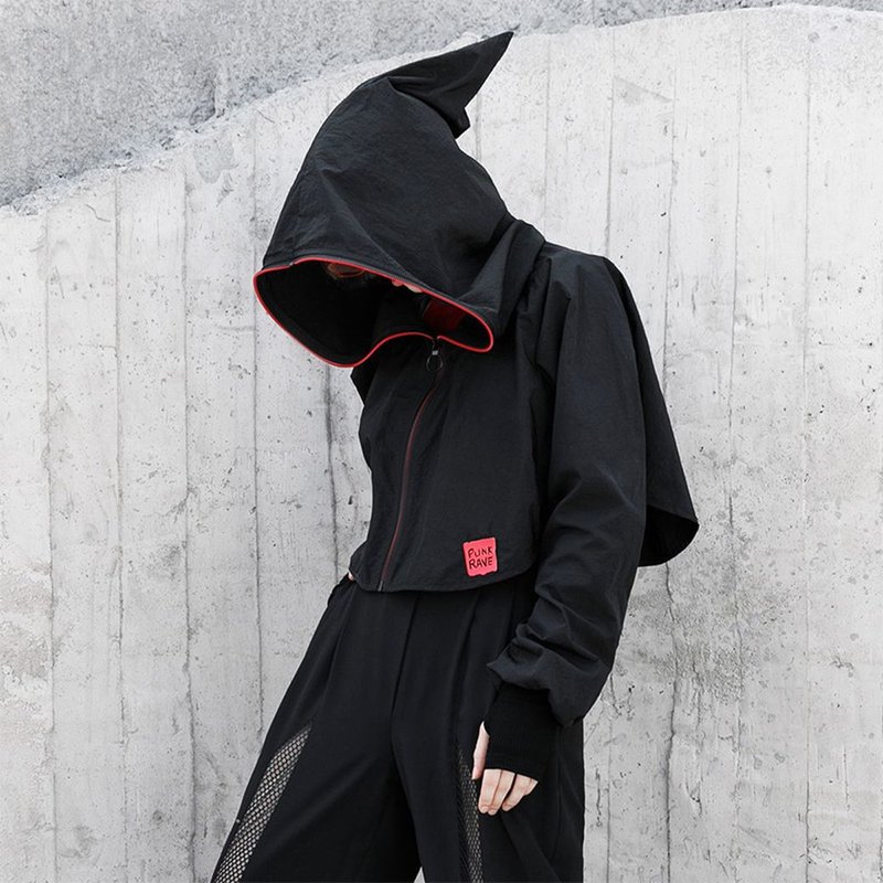 龐克巫師機能防風外套 - 多色 - 女大衣/外套 - 其他材質 白色