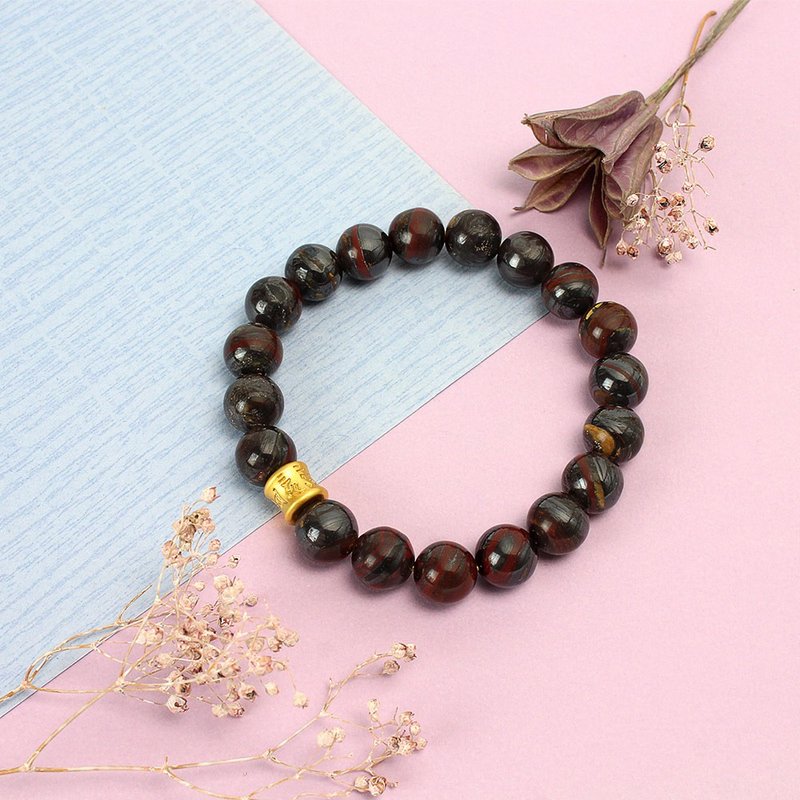 設計師經典手鍊 | 鐵膽虎眼石手鍊 | 穩重堅毅 - 手鍊/手環 - 玉石 咖啡色