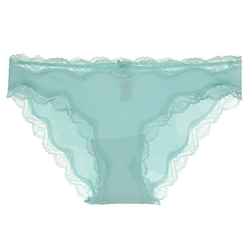 Cotton lace panties and water green