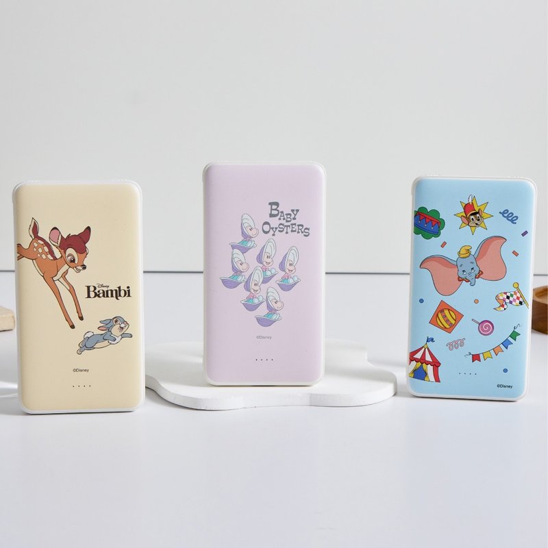 Disney經典-馬戲團亂花雙線快充10000mAh行動電源 - 行動電源/充電線 - 塑膠 多色