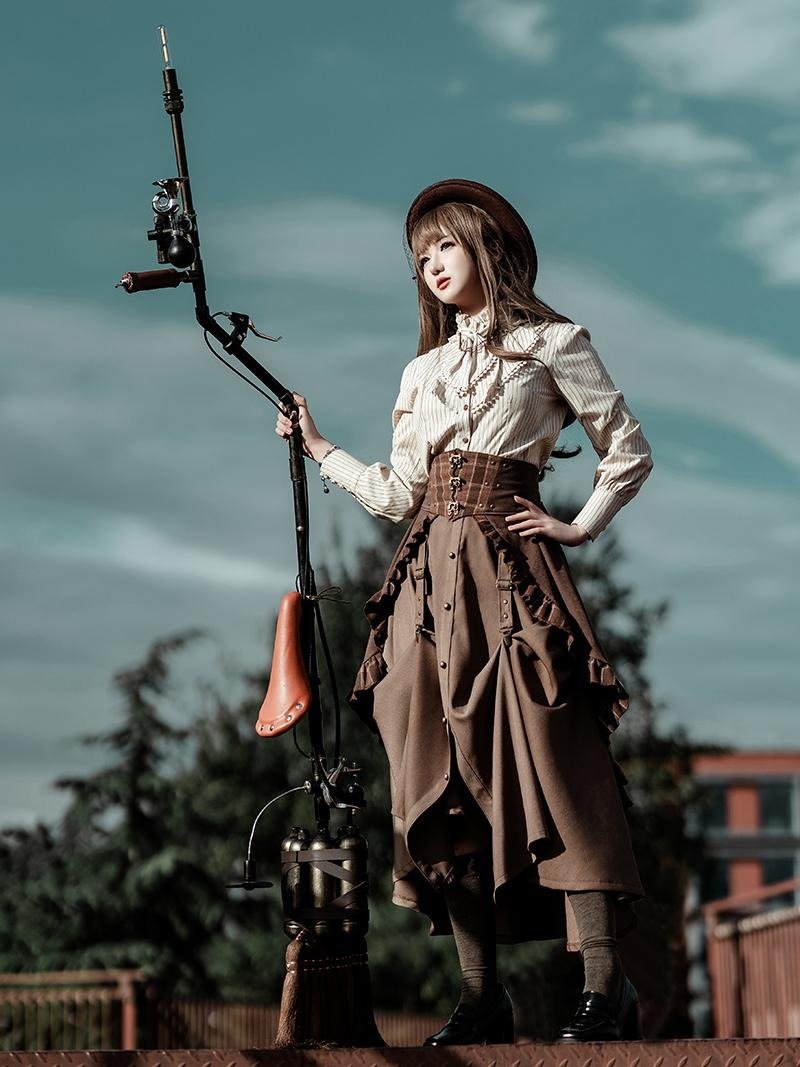 蒸汽朋克 原創 手工製作 道具 魔法師 巫師 女巫掃把 - 帽子 - 其他材質 多色
