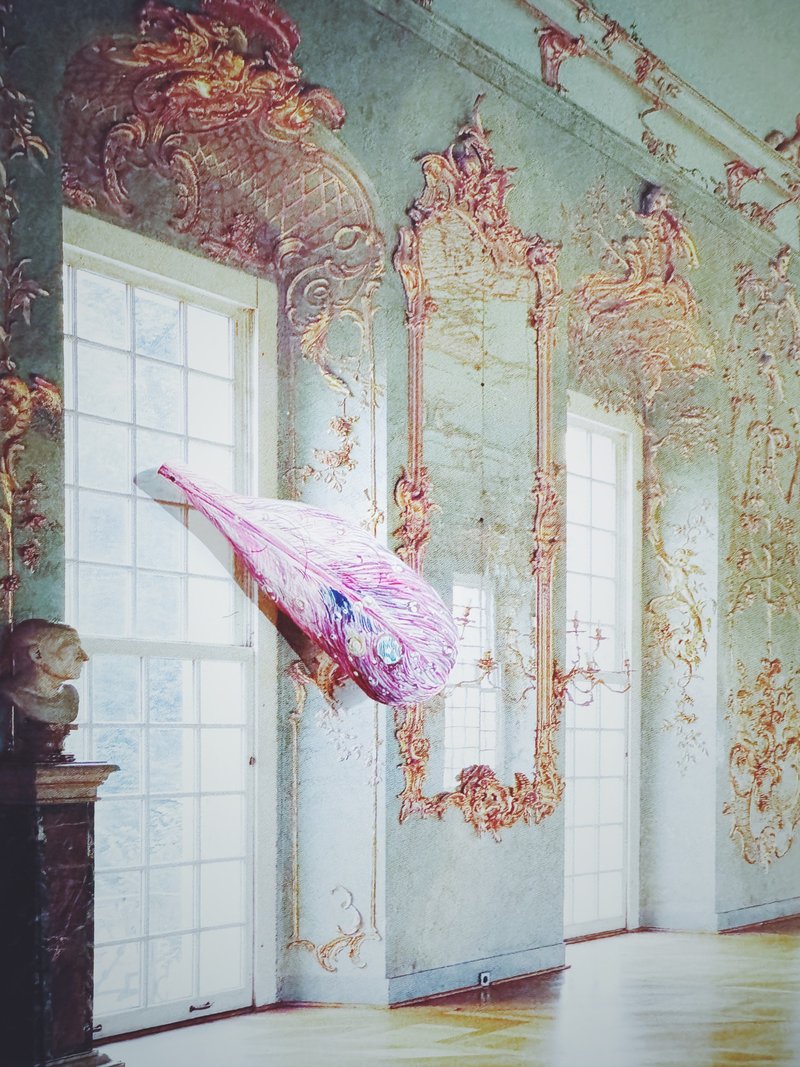 木刻手繪墜飾 - 羽毛 - 其他 - 木頭 紅色