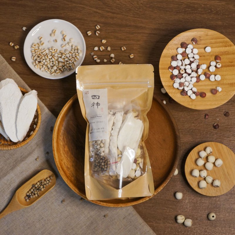 漢方養身 l 四神藥膳包 嚴選原料 補氣養生 四季皆宜 - 料理包/調理包 - 植物.花 咖啡色