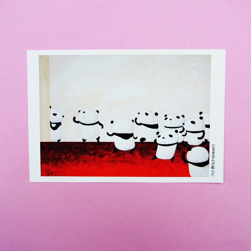 Post card "Daruma-san fell"