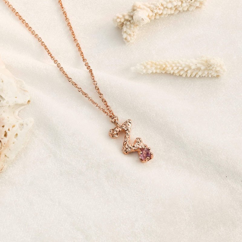 Alphabet pendant Z letter - 項鍊 - 銅/黃銅