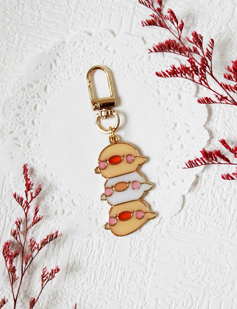 【鑰匙圈/吊飾】疊疊雞吊飾 - 鑰匙圈/鑰匙包 - 樹脂 多色