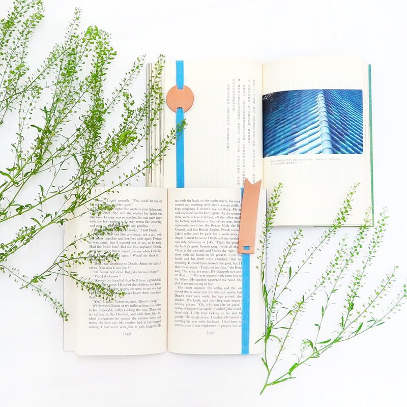 Original and Hand-made Bookmark Strap- Sky Blue