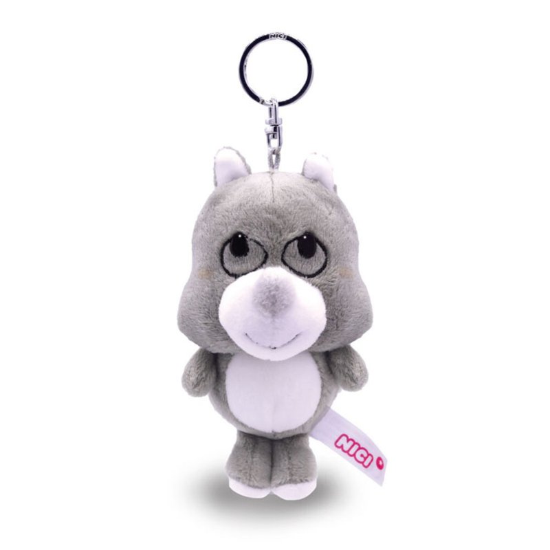 六福村x六福莊 犀牛背包裝鑰匙圈 官方直營 - 公仔/玩偶 - 其他材質