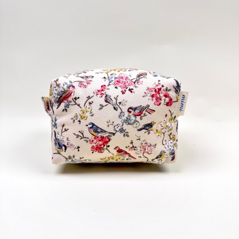 花鳥 化妝包 - 化妝包/收納袋 - 棉.麻 多色
