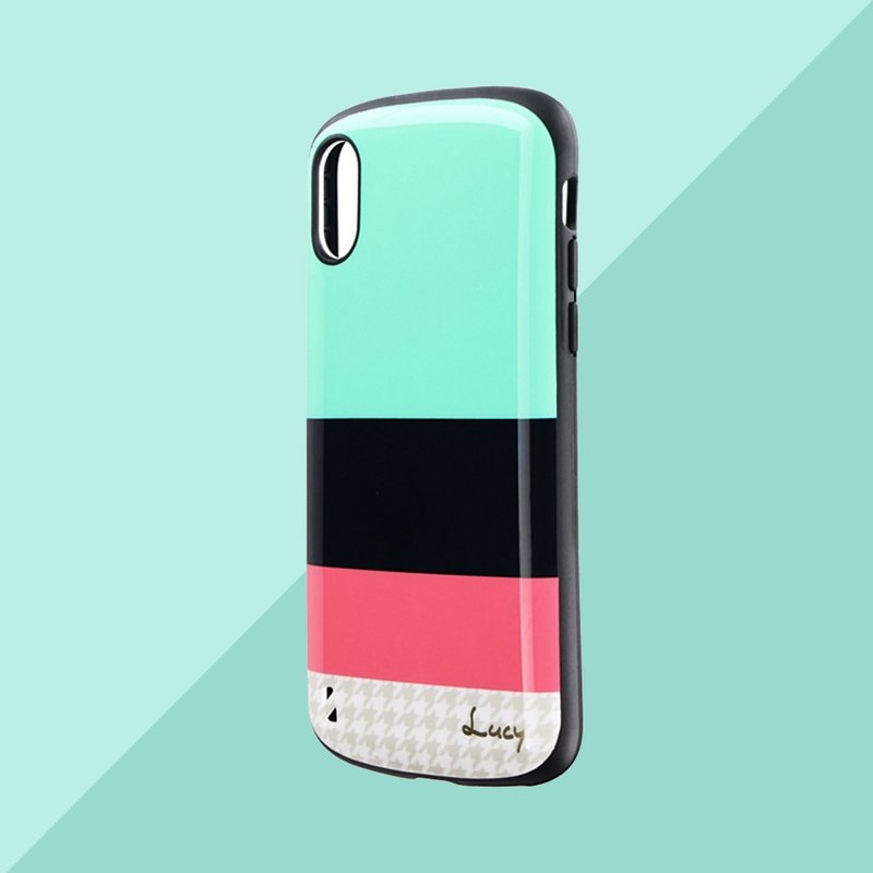 Leplus iPhone XS/X PALLET Katie Lunchtime の date stripe shatter-resistant shell