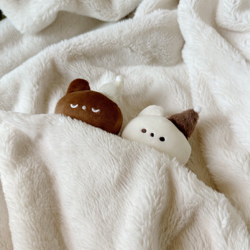 睡帽兔兔磁吸娃娃吊飾 - 吊飾/掛飾 - 其他人造纖維 白色