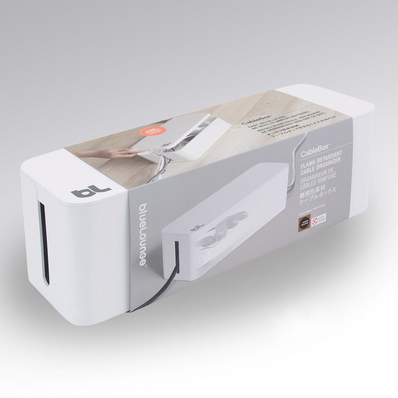 Bluelounge Cablebox 白色 阻燃物料製造 電源拖板收納盒 - 捲線器/電線收納 - 塑膠 白色